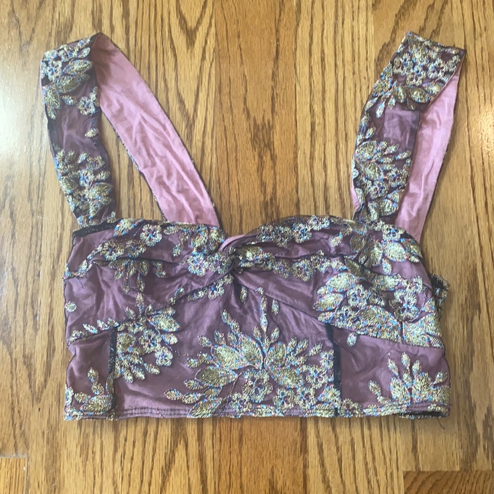 Free people boho crop top